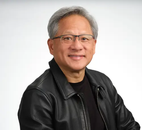 Jensen Huang CEO de Nvidia, conferencista en CES 2025 