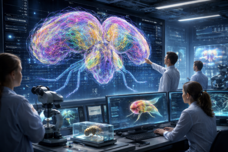Científicos logran mapear y simular el cerebro completo de una mosca de la fruta en un modelo digital